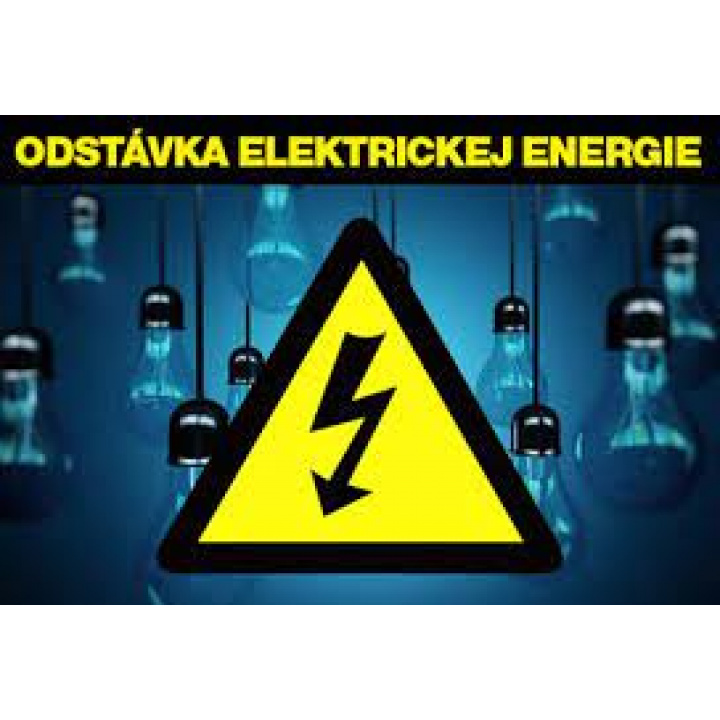 Oznam o prerušení dodávky elektriny - v pondelok 06.05.2024