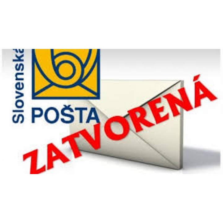 V pondelok 6.5. 2024 bude pošta v Dražkovciach zatvorená