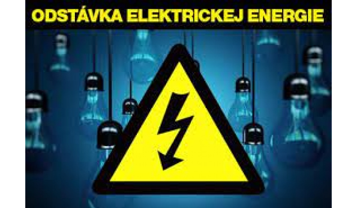 11.9.2026 bude prerušená dodávka elektriny na 2 odberných miestach
