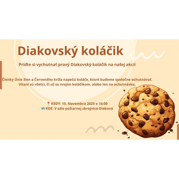 Diakovský koláčik - 15.11.2025 o 16h
