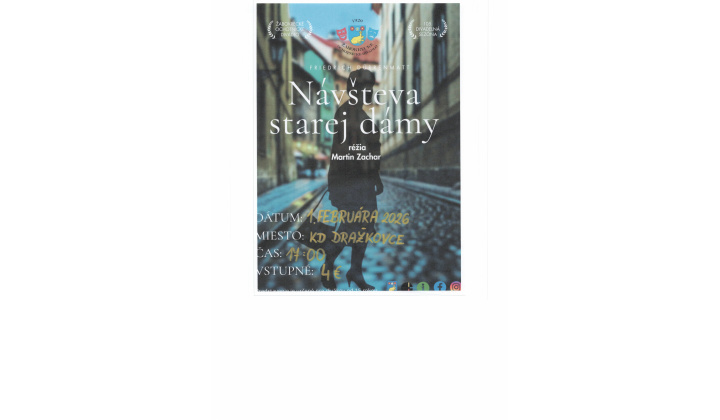 Divadelné predstavenie - 01.02.2026 v KD Dražkovce