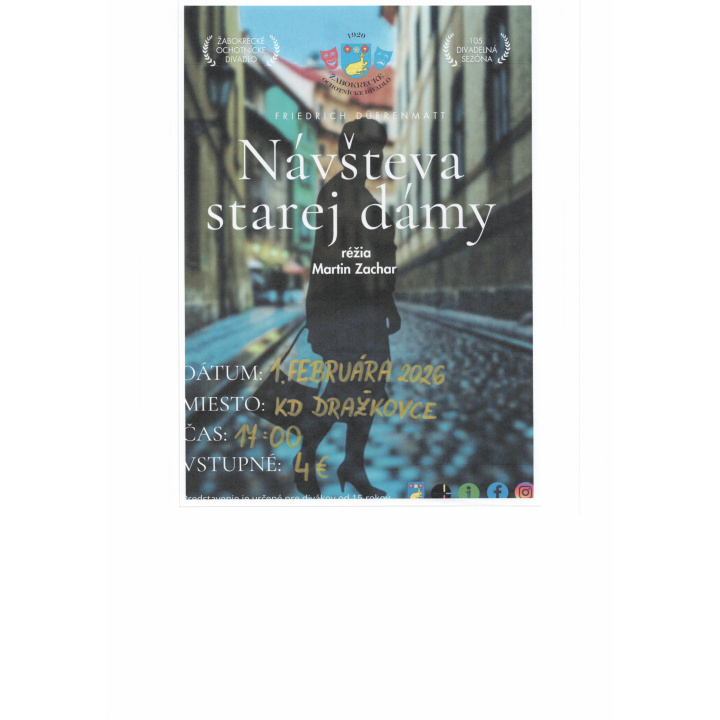 Divadelné predstavenie - 01.02.2026 v KD Dražkovce