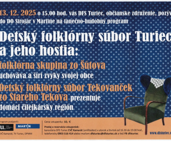 Aktuality / DFS Turiec - pozvánka na koncert 13.12.2025 - foto