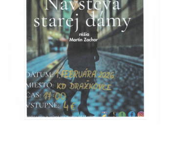 Aktuality / Divadelné predstavenie - 01.02.2026 v KD Dražkovce - foto