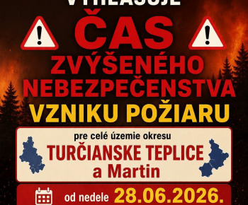 Aktuality / Čas zvýšeného nebezpečenstva vzniku požiaru - foto