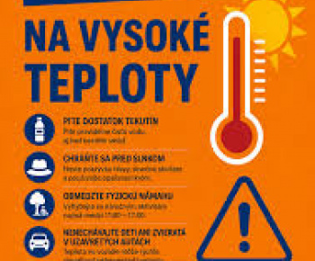 Aktuality / Varovanie pred extrémne vysokými teplotami - foto