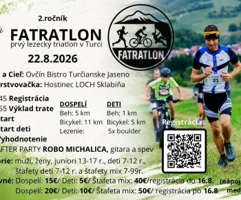 Aktuality / FATRATLON - 22.08.2026 - časť trasy vedie aj cez Diakovú - foto