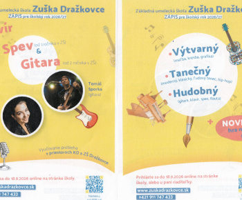 Aktuality / Zápis do ZUŠ Dražkovce - foto