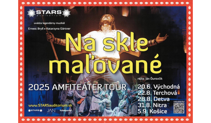 Na skle maľované - Amfiteáter tour - 2025 - pozvánka na muzikál 