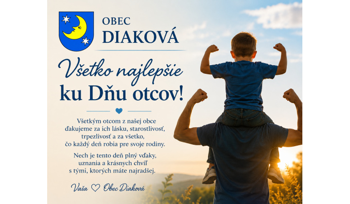 Nedeľa 21.06. 2026- Deň otcov