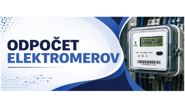 Odpočet elektromerov - v pondelok 13.07.2026 po 12h