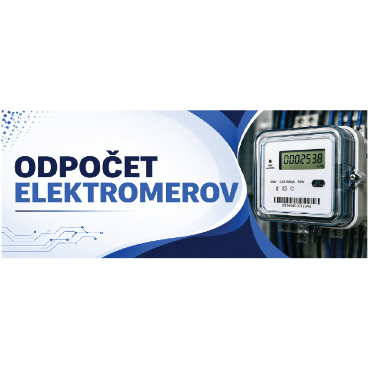 Odpočet elektromerov - v pondelok 13.07.2026 po 12h