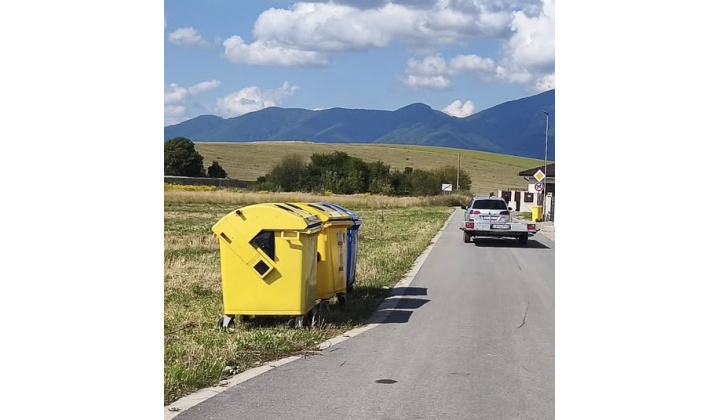 Premiestnenie kontajnerov na separovaný zber - plasty, papier, sklo