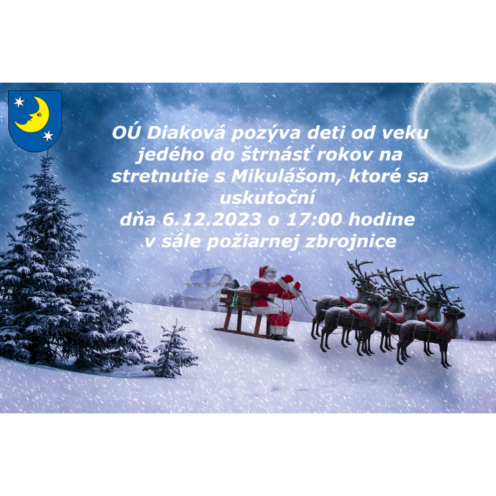 Stretnutie s Mikulášom - 6. 12. o 17h