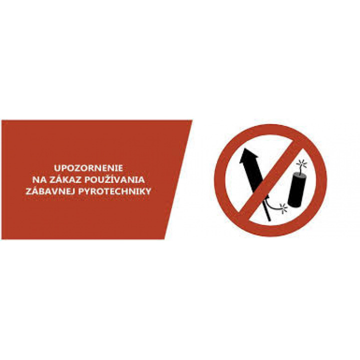 Zákaz používať pyrotechniku